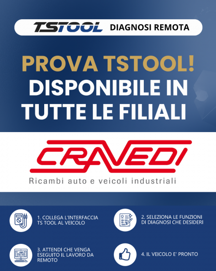 L'Innovazione della Diagnosi Remota TSTOOL Arriva in Tutte le Filiali Cravedi!